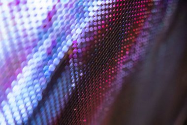 Closeup Led bulanık ekran. Led yumuşak odak arka plan. Soyut 