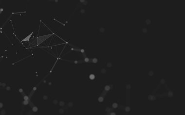 Soyut arka plan. Çokgen şekilli moleküller teknolojisi,