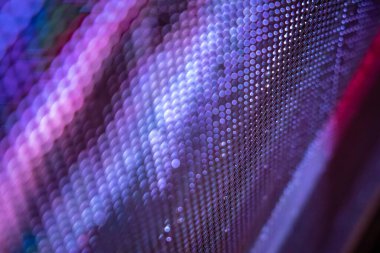 Closeup Led bulanık ekran. Led yumuşak odak arka plan. Soyut 