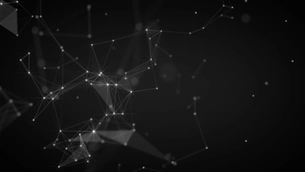 Contexte abstrait. Technologie des molécules avec des formes polygonales, des points de connexion et des lignes. Structure de connexion. Visualisation Big Data. 