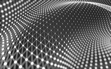 Soyut arka plan. Çokgen şekilli moleküller teknolojisi,