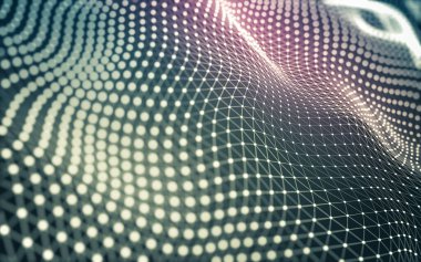 Soyut arka plan. Çokgen şekilli moleküller teknolojisi,