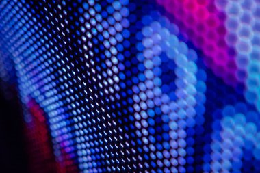 Closeup Led bulanık ekran. Led yumuşak odak arka plan. Soyut 