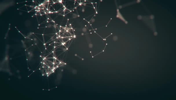 Contexte abstrait. Technologie des molécules avec des formes polygonales, des points de connexion et des lignes. Structure de connexion. Visualisation Big Data. 