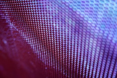 Yakın plan LED bulanık ekran. LED yumuşak odak arkaplanı. Tasarım için soyut arkaplan ideali.