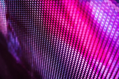 Yakın plan LED bulanık ekran. LED yumuşak odak arkaplanı. Tasarım için soyut arkaplan ideali.