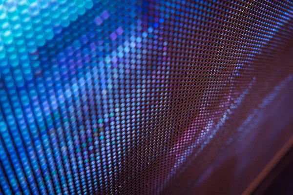 Yakın plan LED bulanık ekran. LED yumuşak odak arkaplanı. Tasarım için soyut arkaplan ideali.