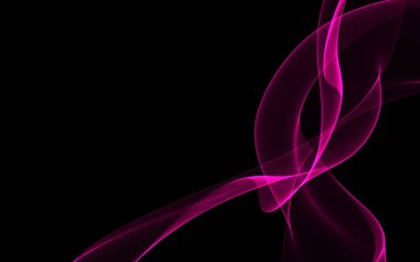 Parlayan soyut dalgalar ve soyut arkaplan ile koyu soyut arkaplan