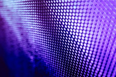 Yakın plan LED bulanık ekran. LED yumuşak odak arkaplanı. Tasarım için soyut arkaplan ideali.