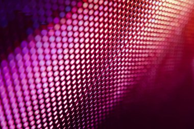 Yakın plan LED bulanık ekran. LED yumuşak odak arkaplanı. Tasarım için soyut arkaplan ideali.