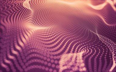 Soyut arkaplan. Çokgen şekilli molekül teknolojisi, noktaları ve çizgileri birleştiriyor. Bağlantı yapısı. Büyük veri görselleştirmesi.