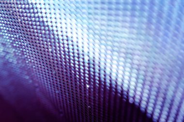 Yakın plan LED bulanık ekran. LED yumuşak odak arkaplanı. Tasarım için soyut arkaplan ideali.