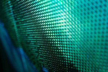 Yakın plan LED bulanık ekran. LED yumuşak odak arkaplanı. Tasarım için soyut arkaplan ideali.