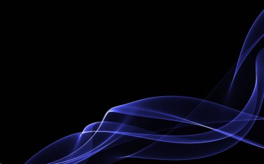 Parlayan soyut dalgalar ve soyut arkaplan ile koyu soyut arkaplan