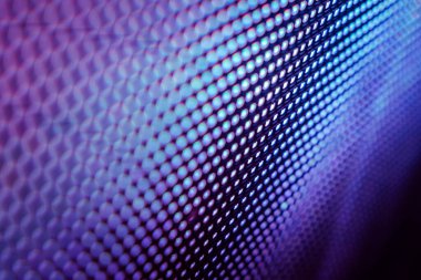 Yakın plan LED bulanık ekran. LED yumuşak odak arkaplanı. Tasarım için soyut arkaplan ideali.