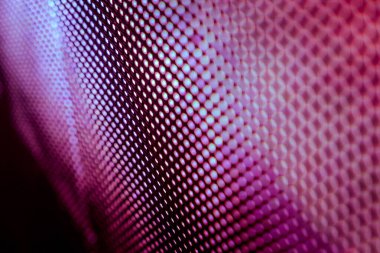 Yakın plan LED bulanık ekran. LED yumuşak odak arkaplanı. Tasarım için soyut arkaplan ideali.