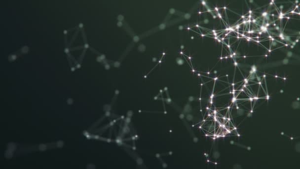 Contexte abstrait. Technologie des molécules avec des formes polygonales, des points de connexion et des lignes. Structure de connexion. Visualisation Big Data. 