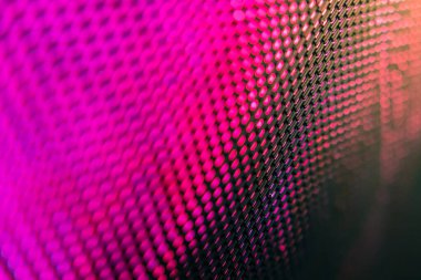 Yakın plan LED bulanık ekran. LED yumuşak odak arkaplanı. Tasarım için soyut arkaplan ideali.