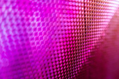 Yakın plan LED bulanık ekran. LED yumuşak odak arkaplanı. Tasarım için soyut arkaplan ideali.