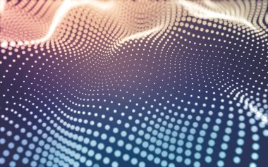 Soyut arkaplan. Çokgen şekilli molekül teknolojisi, noktaları ve çizgileri birleştiriyor. Bağlantı yapısı. Büyük veri görselleştirmesi.