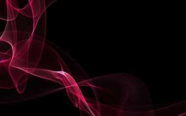 Parlayan soyut dalgalar ve soyut arkaplan ile koyu soyut arkaplan