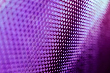 Yakın plan LED bulanık ekran. LED yumuşak odak arkaplanı. Tasarım için soyut arkaplan ideali.