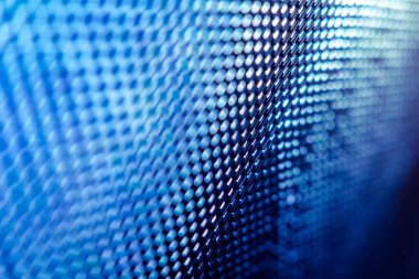 Yakın plan LED bulanık ekran. LED yumuşak odak arkaplanı. Tasarım için soyut arkaplan ideali.