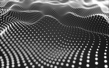 Soyut arkaplan. Çokgen şekilli molekül teknolojisi, noktaları ve çizgileri birleştiriyor. Bağlantı yapısı. Büyük veri görselleştirmesi. 