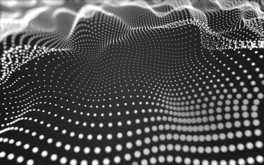 Soyut arkaplan. Çokgen şekilli molekül teknolojisi, noktaları ve çizgileri birleştiriyor. Bağlantı yapısı. Büyük veri görselleştirmesi. 