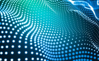 Soyut arkaplan. Çokgen şekilli molekül teknolojisi, noktaları ve çizgileri birleştiriyor. Bağlantı yapısı. Büyük veri görselleştirmesi.