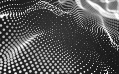 Soyut arkaplan. Çokgen şekilli molekül teknolojisi, noktaları ve çizgileri birleştiriyor. Bağlantı yapısı. Büyük veri görselleştirmesi. 