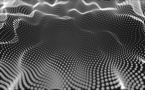 Fundo Abstrato Tecnologia Moléculas Com Formas Poligonais Conectando Pontos Linhas — Fotografia de Stock
