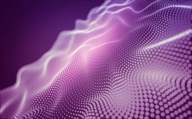 Soyut arkaplan. Çokgen şekilli molekül teknolojisi, noktaları ve çizgileri birleştiriyor. Bağlantı yapısı. Büyük veri görselleştirmesi.