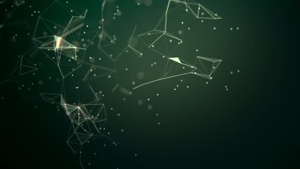 Contexte abstrait. Technologie des molécules avec des formes polygonales, des points de connexion et des lignes. Structure de connexion. Visualisation Big Data. 