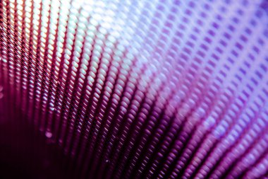 Yakın plan LED bulanık ekran. LED yumuşak odak arkaplanı. Tasarım için soyut arkaplan ideali.