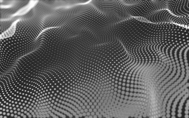 Soyut arkaplan. Çokgen şekilli molekül teknolojisi, noktaları ve çizgileri birleştiriyor. Bağlantı yapısı. Büyük veri görselleştirmesi. 