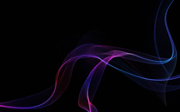 Dark Abstract Background Glowing Abstract Waves Abstract Background — Stock Photo, Image