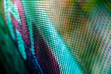 Yakın plan LED bulanık ekran. LED yumuşak odak arkaplanı. Tasarım için soyut arkaplan ideali.