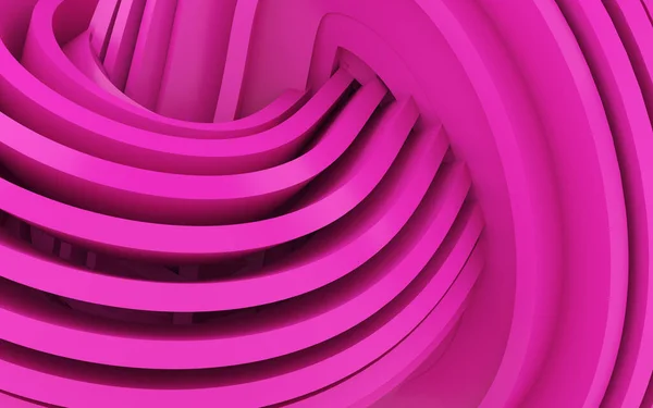 Abstract Curved Shapes. Pastel pink Circular Background. Abstract background. 3d illustration