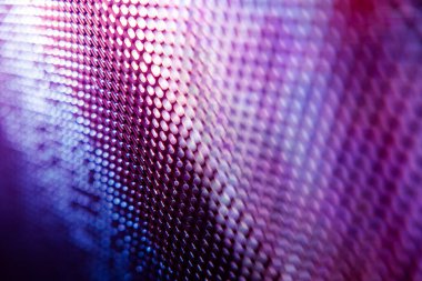 Yakın plan LED bulanık ekran. LED yumuşak odak arkaplanı. Tasarım için soyut arkaplan ideali.