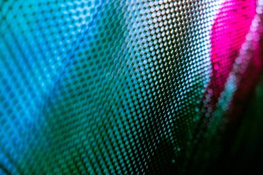 Yakın plan LED bulanık ekran. LED yumuşak odak arkaplanı. Tasarım için soyut arkaplan ideali.