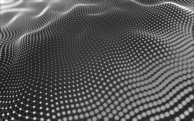 Soyut arkaplan. Çokgen şekilli molekül teknolojisi, noktaları ve çizgileri birleştiriyor. Bağlantı yapısı. Büyük veri görselleştirmesi. 