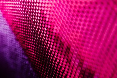 Yakın plan LED bulanık ekran. LED yumuşak odak arkaplanı. Tasarım için soyut arkaplan ideali.