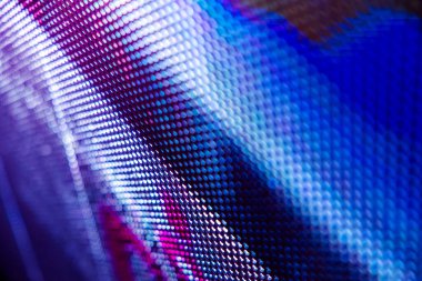 Yakın plan LED bulanık ekran. LED yumuşak odak arkaplanı. Tasarım için soyut arkaplan ideali.