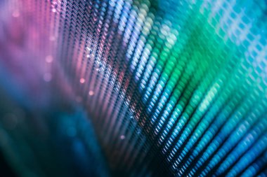 Yakın plan LED bulanık ekran. LED yumuşak odak arkaplanı. Tasarım için soyut arkaplan ideali.