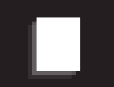 siyah arka plan üzerine beyaz boş sayfa