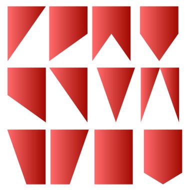 bayrak kırmızı koleksiyonu kümesi