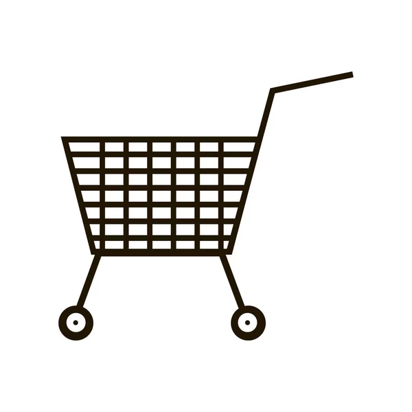 Carrito Compras Imagen Geometri — Vector de stock