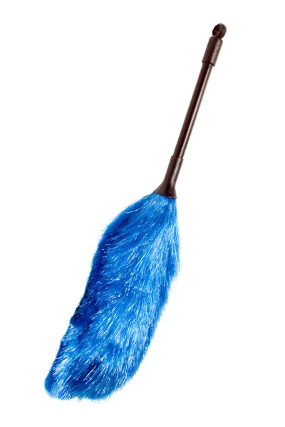 Cepillo de polvo azul — Foto de Stock
