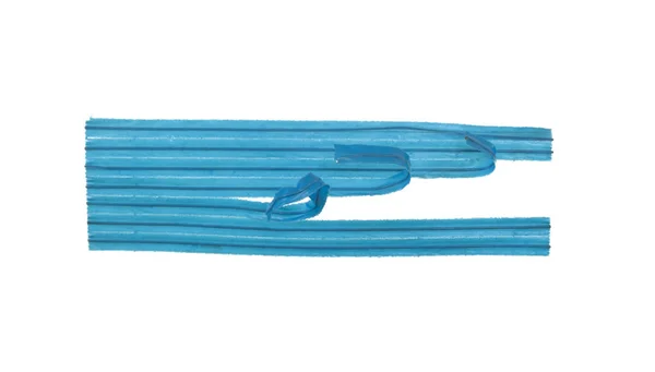 Blue Twist-Ties — Stock Photo, Image